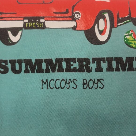 Cardin McCoy Aqua Short Sleeve Shirt (Size S) Sweet Summertime - Picture 5 of 10